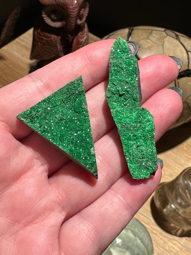 The Consecrated Crystal Crystals, Stones, Minerals A B Uvarovite Green Garnet Pieces