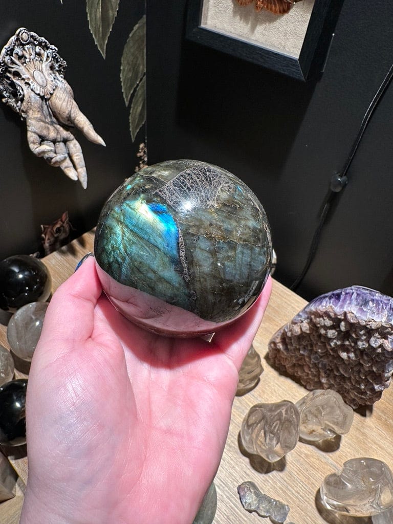 The Consecrated Crystal Crystals, Stones, Minerals A Labradorite Spheres