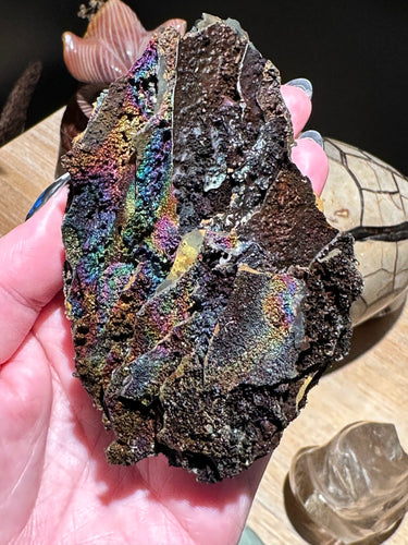The Consecrated Crystal Crystals, Stones, Minerals A Naturally Iridescent Limonite Pieces