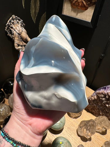 The Consecrated Crystal Crystals, Stones, Minerals A Orca Agate Flames
