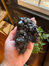 Load image into Gallery viewer, The Consecrated Crystal Crystals, Stones, Minerals C Black Tourmaline, Smoky, Hyalite Opal Clusters
