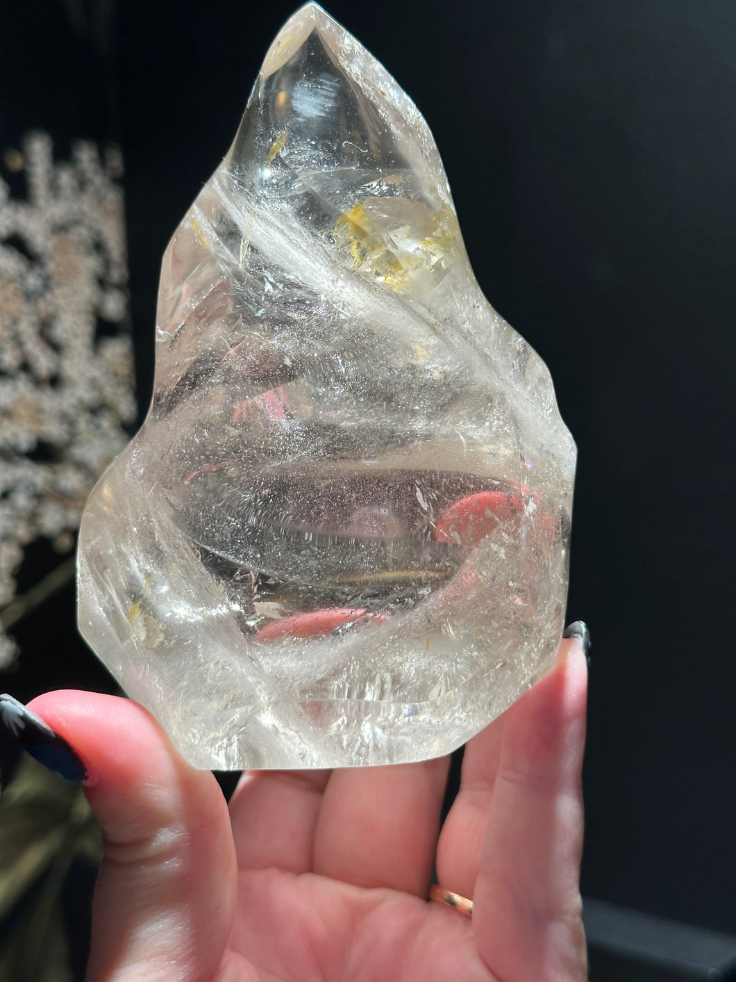 The Consecrated Crystal Crystals, Stones, Minerals C Clear Quartz Flames