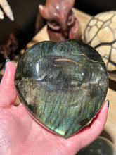Load image into Gallery viewer, The Consecrated Crystal Crystals, Stones, Minerals C Dark Labradorite Puffy Hearts
