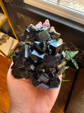 Load image into Gallery viewer, The Consecrated Crystal Crystals, Stones, Minerals D Black Tourmaline, Smoky, Hyalite Opal Clusters
