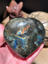Load image into Gallery viewer, The Consecrated Crystal Crystals, Stones, Minerals E Dark Labradorite Puffy Hearts
