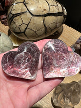 Load image into Gallery viewer, The Consecrated Crystal Crystals, Stones, Minerals Gem Lepidolite Hearts
