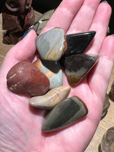 The Consecrated Crystal Crystals, Stones, Minerals Polychrome Jasper Tumbles