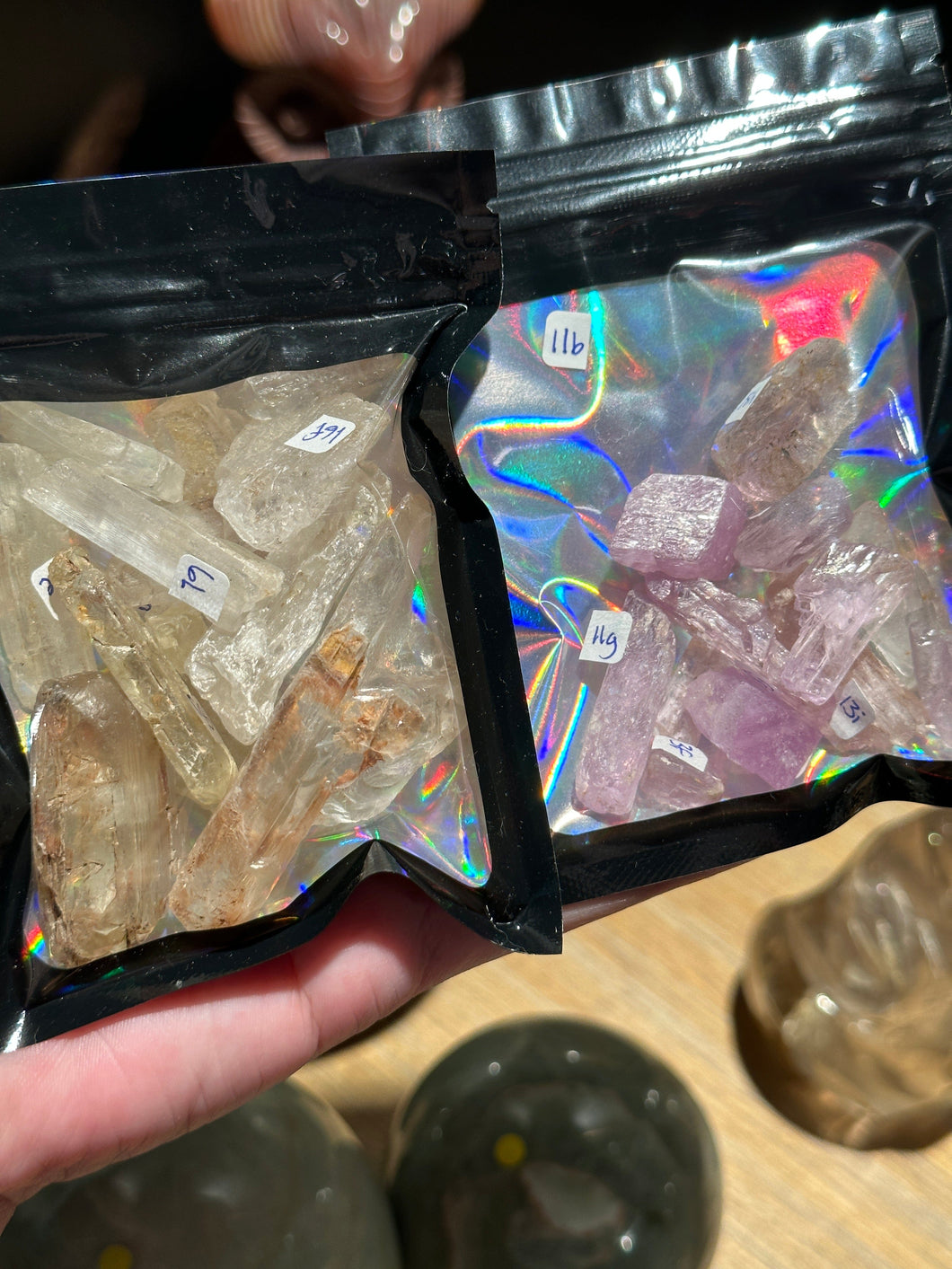The Consecrated Crystal Crystals, Stones, Minerals Spodumene Pieces