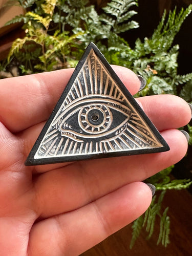 The Consecrated Crystal Metaphysical Resin All Seeing Eye Incense Burners