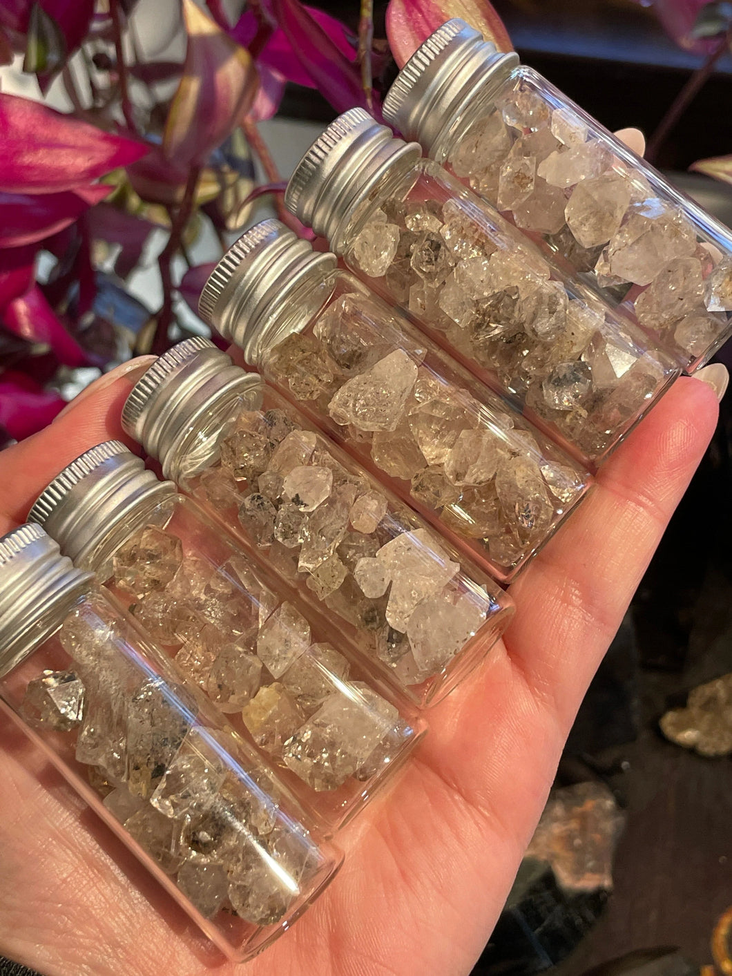The Consecrated Crystal Crystals, Stones, Minerals Fenster Quartz HQ Chip Jars