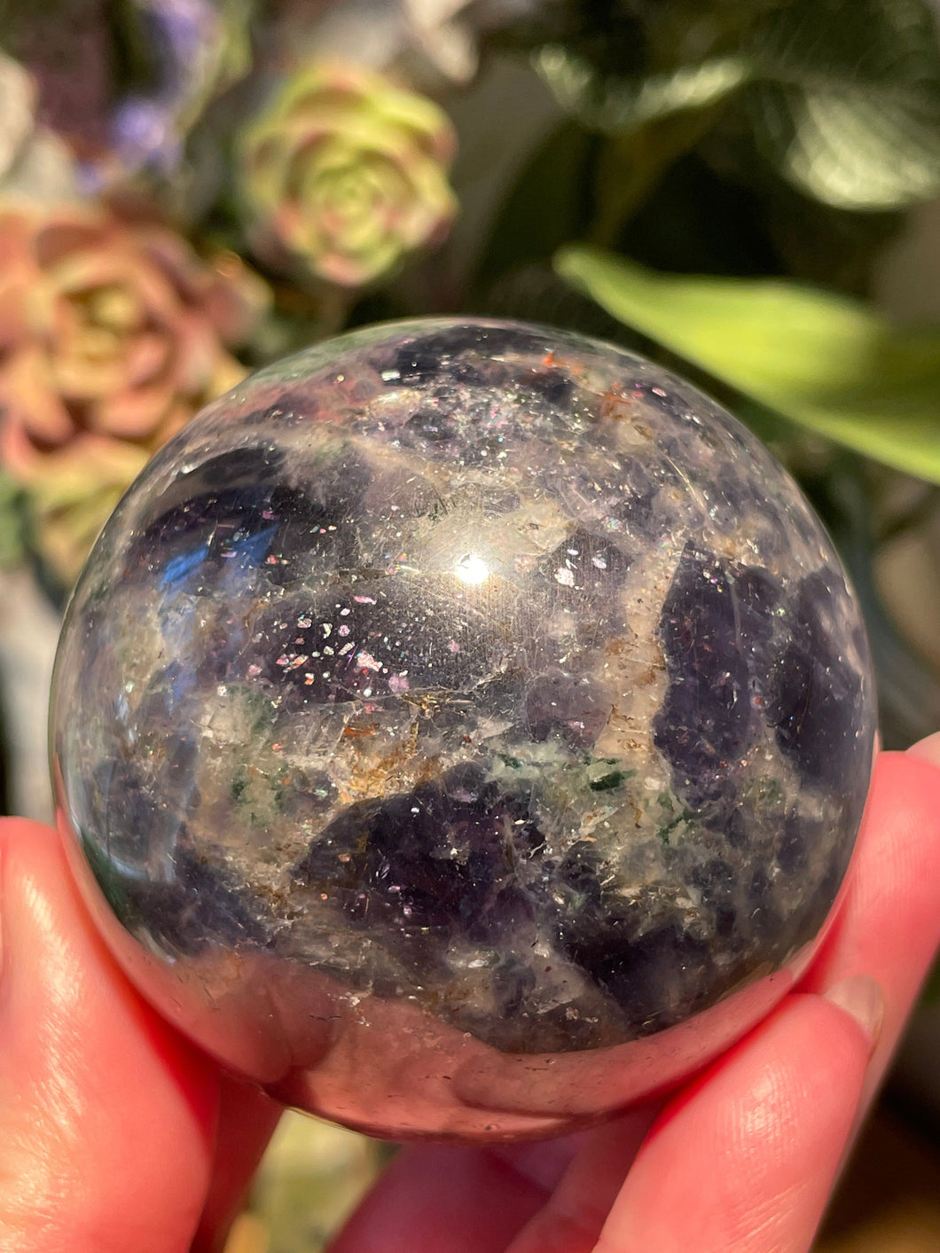 The Consecrated Crystal Crystals, Stones, Minerals I Bloodshot Iolite Spheres