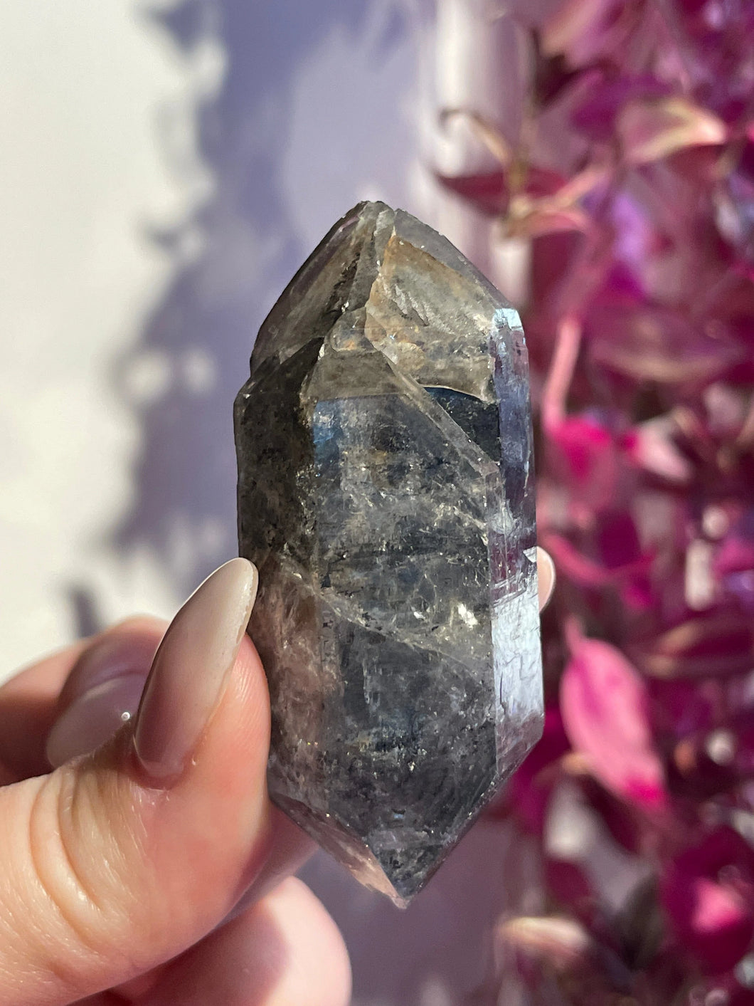 The Consecrated Crystal Crystals, Stones, Minerals K Tibetan DT Carbon Included Quartz Pieces