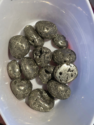 The Consecrated Crystal Crystals, Stones, Minerals Peruvian Pyrite Tumbles