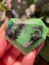 Load image into Gallery viewer, The Consecrated Crystal Crystals, Stones, Minerals Ruby Zoisite D Faceted Hearts
