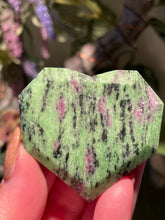 Load image into Gallery viewer, The Consecrated Crystal Crystals, Stones, Minerals Ruby Zoisite M Faceted Hearts
