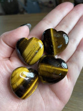 Load image into Gallery viewer, BlessedEstuary Crystals, Stones, Minerals Tigers Eye Crystal Hearts
