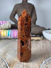 Load image into Gallery viewer, BlessedEstuary Crystals, Stones, Minerals Tower F Mahogany Obsidian Polished Point
